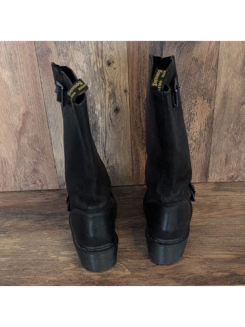 Dr. Martens Streetwear Vintage Combat Boots with Buckles 11 C164 - Picture 4 of 9